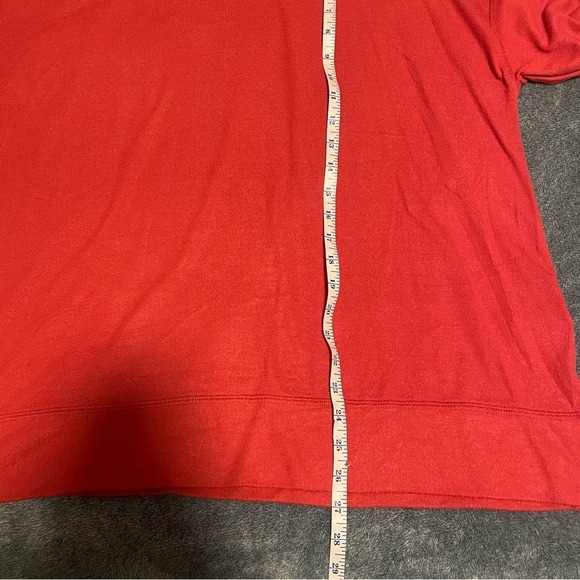 Lucky Brand Red Crew‎ Neck Long Sleeve Pullover Sweatshirt XL TG - Picture 10 of 11